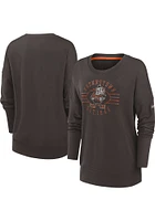 Nike Cleveland Browns Womens Brown Playback Crew Sweatshirt