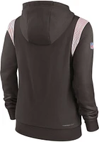 Nike Cleveland Browns Womens Brown Sideline Hooded Sweatshirt