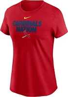 Nike St Louis Cardinals Womens Red Local Short Sleeve T-Shirt
