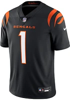 Ja'Marr Chase Nike Cincinnati Bengals Mens Black Vapor F.U.S.E. Limited Football Jersey