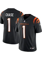 Ja'Marr Chase Nike Cincinnati Bengals Mens Black Vapor F.U.S.E. Limited Football Jersey