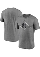 Nike New York Yankees Grey Legend Icon Short Sleeve T Shirt