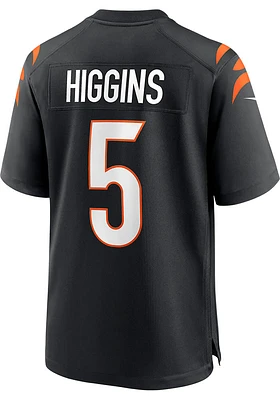 Tee Higgins  Nike Cincinnati Bengals Black Home Game Design Football Jersey