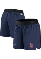 Nike St Louis Cardinals Womens Navy Blue Drifit Shorts