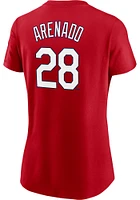Nolan Arenado St Louis Cardinals Womens Red Gameday Player T-Shirt