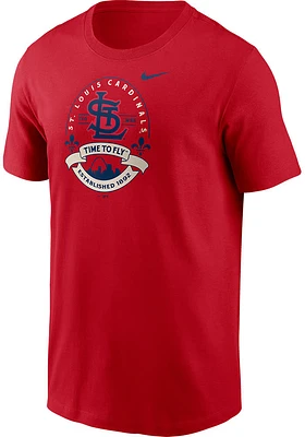 Nike St Louis Cardinals Red Local Logo Short Sleeve T Shirt