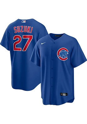 Seiya Suzuki Chicago Cubs Mens Replica Alt Jersey - Blue