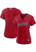 Cleveland Guardians Womens Red Alt Limited Baseball Jersey