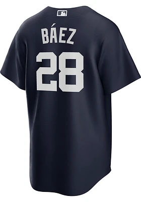 Javier Baez Detroit Tigers Mens Replica Alt Jersey - Navy Blue