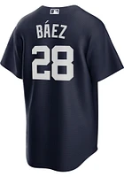 Javier Baez Detroit Tigers Mens Replica Alt Jersey - Navy Blue