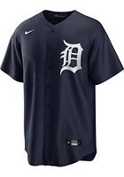 Javier Baez Detroit Tigers Mens Replica Alt Jersey - Navy Blue