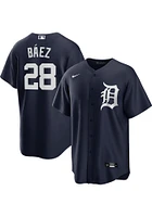 Javier Baez Detroit Tigers Mens Replica Alt Jersey - Navy Blue