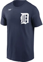 Alan Trammell Detroit Tigers Navy Blue Cooperstown Name And Number Short Sleeve Player T Shirt