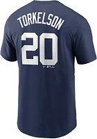 Spencer Torkelson Detroit Tigers Navy Blue Name And Number Short Sleeve Player T Shirt