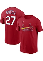 Tyler O'Neill St Louis Cardinals Red Name And Number Short Sleeve Player T Shirt