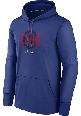 Nike Chicago Cubs Mens Blue Pregame Hood