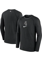 Nike Chicago White Sox Mens Black Game Long Sleeve Sweatshirt