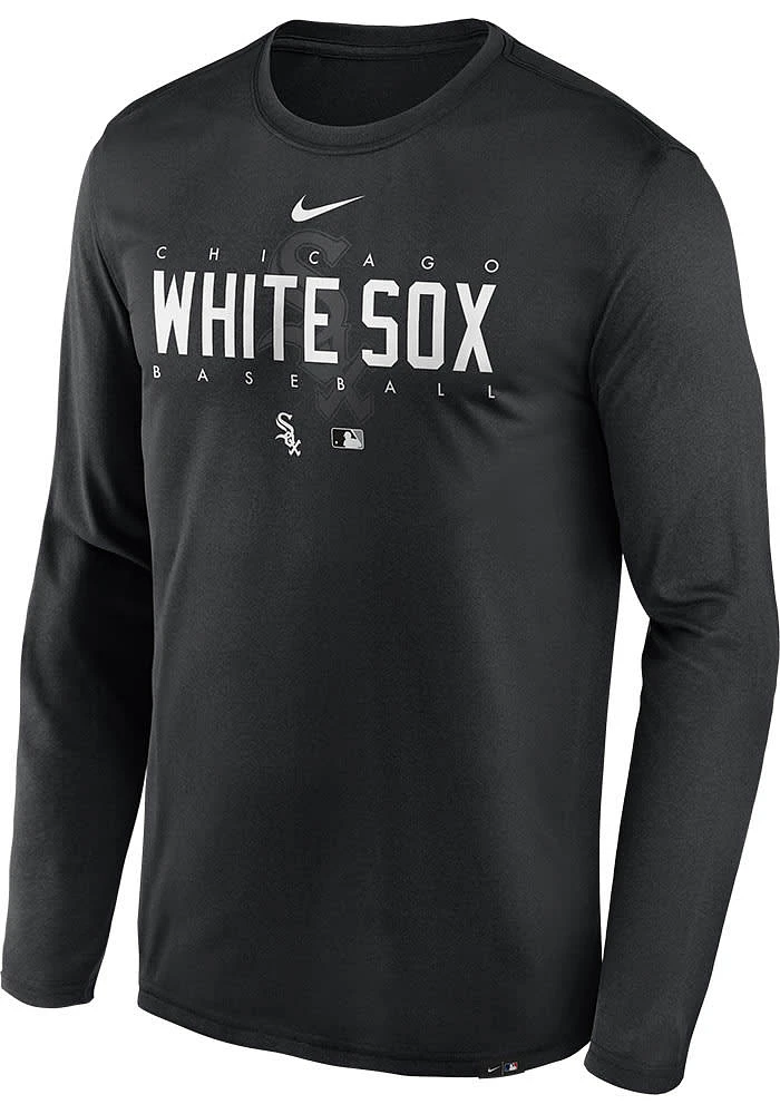 Nike Chicago White Sox Black Legend Team Issue Graphic Long Sleeve T-Shirt