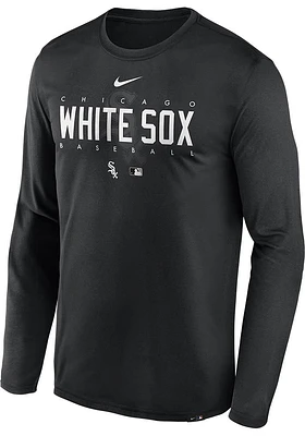 Nike Chicago White Sox Black Legend Team Issue Graphic Long Sleeve T-Shirt