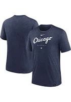 Nike Chicago White Sox Navy Blue Early Work Script Short Sleeve Fashion T Shirt