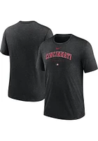 Nike Cincinnati Reds Black Early Work Short Sleeve Fashion T Shirt