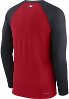 Nike Cleveland Guardians Mens Red Game Long Sleeve Sweatshirt