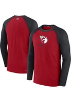 Nike Cleveland Guardians Mens Red Game Long Sleeve Sweatshirt
