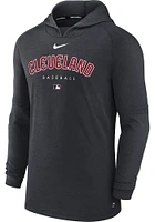 Nike Cleveland Guardians Mens Navy Blue Early Work Hood