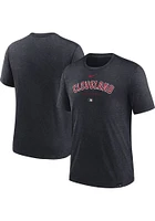 Nike Cleveland Guardians Navy Blue Velocity Short Sleeve T Shirt