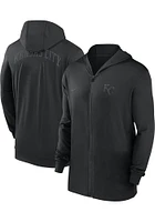 Nike Kansas City Royals Mens Black Travel Long Sleeve Zip