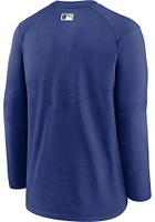 Nike Kansas City Royals Mens Blue Pregame Long Sleeve Sweatshirt