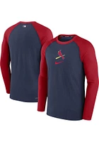 Nike St Louis Cardinals Mens Navy Blue Game Long Sleeve Sweatshirt