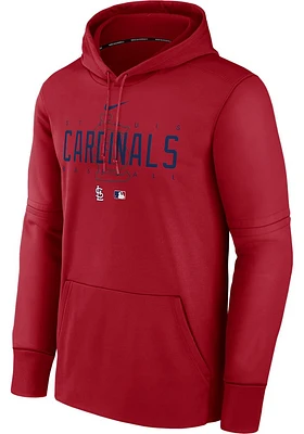 Nike St Louis Cardinals Mens Red Pregame Hood