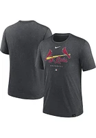 Nike St Louis Cardinals Charcoal Early Work Short Sleeve Fashion T Shirt