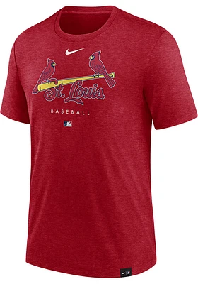 Nike St Louis Cardinals Red Early Work Short Sleeve Fashion T Shirt