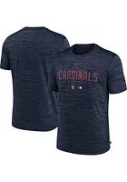 Nike St Louis Cardinals Navy Blue Velocity Design Short Sleeve T Shirt