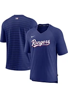 Nike Texas Rangers Blue Pregame Short Sleeve T Shirt