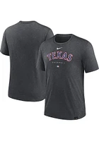 Nike Texas Rangers Charcoal Early Work Short Sleeve Fashion T Shirt
