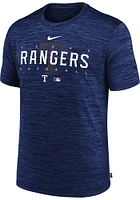 Nike Texas Rangers Blue Velocity Design Short Sleeve T Shirt