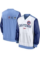 Nike Chicago Cubs Mens White Rewind Warm Up Pullover Jackets