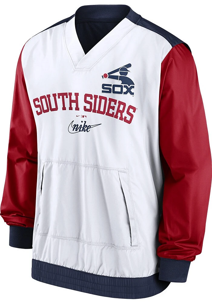 Nike Chicago White Sox Mens Rewind Warm Up Pullover Jackets