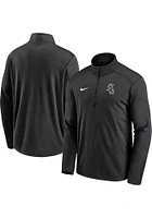 Nike Chicago White Sox Mens Black Team Agility Long Sleeve Qtr Zip Pullover