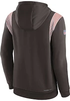 Nike Cleveland Browns Mens Brown SIDELINE TF PO Hood