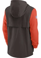 Nike Cleveland Browns Mens Brown SIDELINE PLAYER Light Weight Jacket