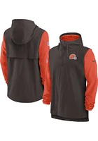 Nike Cleveland Browns Mens Brown SIDELINE PLAYER Light Weight Jacket
