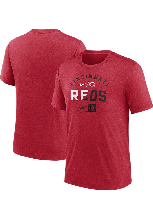 Nike Cincinnati Reds Red Review Slash Short Sleeve Fashion T Shirt