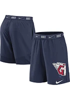 Nike Cleveland Guardians Mens Navy Blue Bold Express Shorts