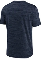 Nike Cleveland Guardians Navy Blue Logo Velocity Short Sleeve T Shirt