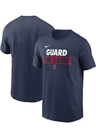 Nike Cleveland Guardians Navy Blue Rally Rule Short Sleeve T Shirt