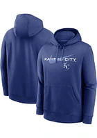 Nike Kansas City Royals Mens Blue Swoosh Neighborhood Long Sleeve Hoodie